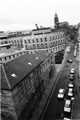 View: s23768 Elevated view from the Central Library of Surrey Street looking towards the Town Hall showing The Surrey originally the Masonic Hall and Town Hall Extension (known as the Egg Box (Eggbox))