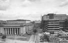 Elevated view of Balm Green with the City Hall left; Fountain Precinct and Barkers Pool Gardens right
