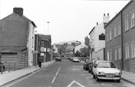 Nos. 109 The Red Lion public house and 108, Graphic House Group, printers (left), Charles Street looking towards Arundel Gate