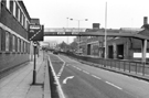 View: s23880 Eyre Street looking towards Furnival Gate showing the footbridge from Earl Street
