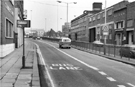 View: s23881 Eyre Street looking towards Furnival Gate with Sheffield Chamber of Commerce and Manufacturers Inc, Commerce House left; G.H. White and Co. Ltd., Eon Works and Harris Miller and Co., cutlers and silversmiths, Emu Works