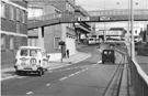 View: s23882 Eyre Street and footbridge looking towards Furnival Gate with Sheffield Chamber of Commerce and Manufacturers Inc., Commerce House left
