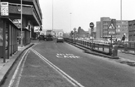 View: s23885 Underpass, Eyre Street looking towards Furnival Gate with NCP multi storey car park and Penny's Nightclub (formerly Penny Farthing) left and Arundel House right 