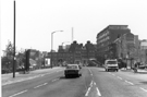 View: s23965 West Bar looking towards Bridge Street (left) and Corporation Building, Snig Hill (right) with Peel House right