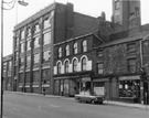 Nos. 62, Conway Tailors; 64, Ledgard and Green, working jewellers; 66, Ron's; 68, former premises of Fred Hartley and Sons; 70-82, Co-operative Wholesale Society Ltd., jeans and overall factory, West Street
