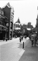 View: s24035 Orchard Square looking towards Fargate showing one face of the Clock Tower with the striking bells