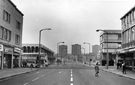 The Moor from the junction with (left) Cumberland Street and (right) Fitzwilliam Gate looking towards Lansdowne Flats 