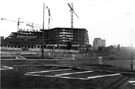 View: s24115 The Moorfoot Development, construction of the Manpower Service Commission building from Moorfoot roundabout