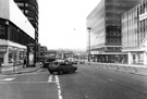 Furnival Gate from Union Street looking towards Furnival Square with Allied Carpets left; Sunwin House and Furnival House right
