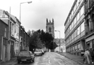 Nos. 9 - 19 (left) and Minalloy House (right), Regent Street looking towards Portobello and St George's Church