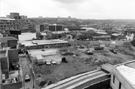 Elevated view from the Town Hall Extension of Surrey Place (formerly Eyre Street) showing the excavations for The Novotel Hotel with the Local Taxation and Licences Office and a panoramic view towards Norfolk Park etc