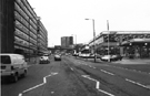 Griffin House (left) and Hallamshire Motor Company (right), Tenter Street looking towards Brook Hill roundabout