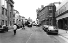 Pinfold Street looking towards Taylors, solicitors, Red Brick House Nos. 28 - 30 Trippet Lane and Bell Square right
