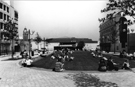 Tudor Square looking towards the Crucible Theatre with the Lyceum Theatre right