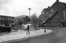 View: s24396 Tudor Way from Norfolk Street looking towards the Hay's Gallery and Central Library 