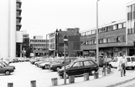 View: s24402 Redvers House left and Area Housing Office right, Union Street from Charles Street looking towards Furnival Gate
