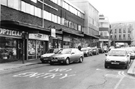 Properties including No. 28 Total Solutions and Area Housing Office, Union Street looking towards the Town Hall ExtensionT (known as the Egg Box (Eggbox))