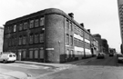 Robert Sorby and Sons Ltd., edge tool manufacturer, No. 44 Wellington Street at the junction with Trafalgar Street. His trade mark was a kangaroo which was carved over the main works entrance so it has been referred to as the Kangaroo Works
