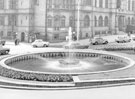 View: s24457 Goodwin Fountain, Fargate looking towards the Town Hall 