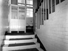 Former Central Secondary School, view of staircase and landing in Orchard Lane building Former Central Secondary School, view of staircase and landing in Orchard Lane building