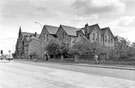 Derelict Carbrook School and No. 272 caretakers house (centre), Attercliffe Common, originally Carbrook Board School
