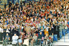 Spectators at the opening of Ponds Forge Sport and Leisure Centre in the run-up to the World Student Games