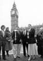 The World Student Games torch, held in front of the Houses of Parliament w/c 13/05/1991