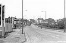 From the junction of Fell Road looking towards Nos. 870-862 (left), Attercliffe Road with the Adelphi Picture Theatre, Vicarage Road right