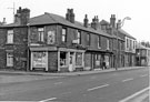 Nos. 603 - 605 Kheld Zindani, grocer; Nos. 607 - 615; 617, Royal Hotel, Attercliffe Common from the junction with Warden Street looking towards Mons Street