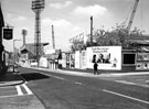 General view of Bramall Lane from the junction of Hill Street (left) and Cherry Street (right) looking towards Bramall Lane football ground 