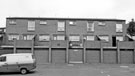 Garages and rear of housing, Catherine Road, Burngreave  