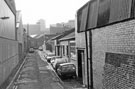 Cotton Mill Row from Alma Street looking towards Bower Street  