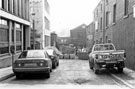 Canning Street looking towards former premises of Jessop and Smith, cutlers, Trafalgar Engineering Works, Devonshire Lane
