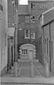 Clay Lane looking towards the entrance to E.L. Pinder, cutlery and silverware manufacturer, rear of Butcher Works, Eyre Lane