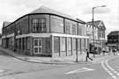 Nos. 1-3, vacant; 5, greengrocers; 7, Gower Chippy; 9, Burngreave Library, Gower Street from the junction of Grimesthorpe Road looking towards Ellesmere Road