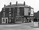 Nos. 6, Carosel Snack Bar; 4 and 2, H. A. Adams, butcher, Gower Street and No. 34, The Corner News, Ellesmere Road
