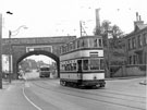 Tram No. 227, Penistone Road North looking towards Wadsley Bridge and Halifax Road with the entrance to Richard W. Carr and Co., steel manufacturer, Pluto Works right Tram No. 227, Penistone Road North looking towards Wadsley Bridge and Halifax Road with the entrance to Richard W. Carr and Co., steel manufacturer, Pluto Works right
