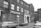 Mellor Signs and B. Mitchell, grinder, Wharncliffe Works (former premises of John Lucas and Sons Ltd, iron founder), Green Lane looking towards the junction with Cornish Street with Cornish Place Works former premises of James Dixon and S