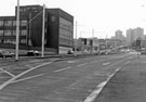 Hoyle Street looking towards Netherthorpe Flats showing the Supertram Tracks