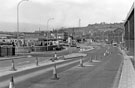 View: s25615 Hawke Street looking towards Brightside Lane and Upwell Street from Abysinnia Bridge with Alfred Road left and River Don Works right