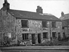 Unidentified Cottages information with the photograph indicates they are cottages at Marble Arch, Worksop Road, Attercliffe but the poster on the wall reads, City of Sheffield Election of a Councillor Hillsborough Ward