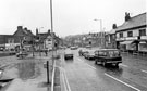 Main Road, Darnall at the junction of Greenland Road (left) and Prince of Wales Road (right) looking towards No. 245 Rose and Crown public house