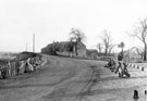 Dyche Lane Farm, Dyche Lane with a sign (right) directing to the Batemoor Estate