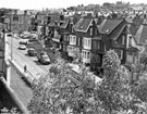 View: s25720 Elevated view of Langsett Road from Hillsborough Barracks Hospital looking towards the No. 401, Queens Ground Hotel at the junction with Hatton Road