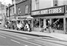 Hillsborough Supertram stop outside No. 548, Famous Army Stores, Langsett Road 