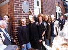 Def Leppard unveiling a plaque at Crookes Working Mens Club, Mulehouse Road