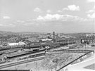 View: s25829 Panoramic view from Park Hill looking towards Attercliffe showing Navigation Hill (left); Bernard Road; property on Aston Street (right) and Bernard Road Refuse Disposal Works across the Railway