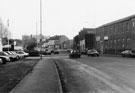 No. 43 and Caledonia Works, Mowbray Street looking towards Bridgehouses