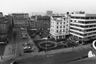 View: s26051 Elevated view of the Grand Hotel during demolition from Barkers Pool showing New Oxford House Offices, Barkers Pool Gardens, Balm Green and Education Department Offices, Orchard Lane and City Hall left