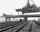 View: s26100 Construction of Tinsley Viaduct, M1 Motorway over the Railway